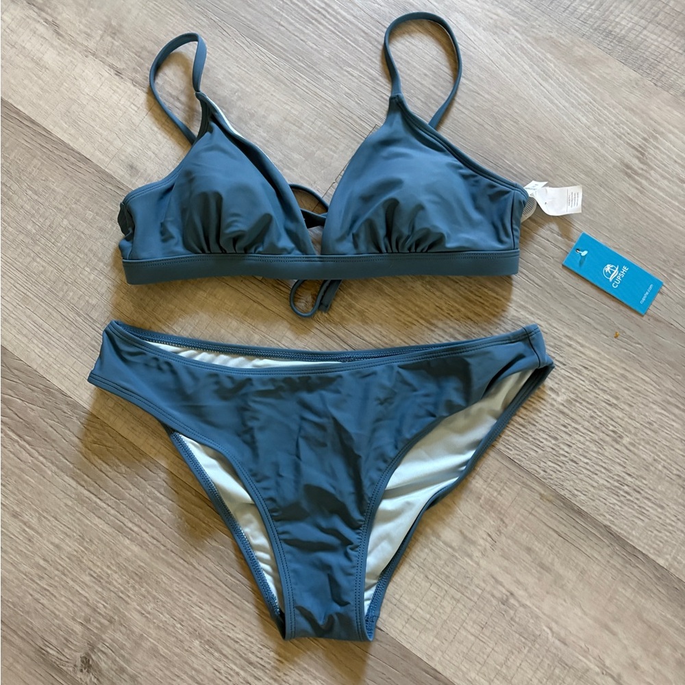 Cupshe Blue Bikini Set